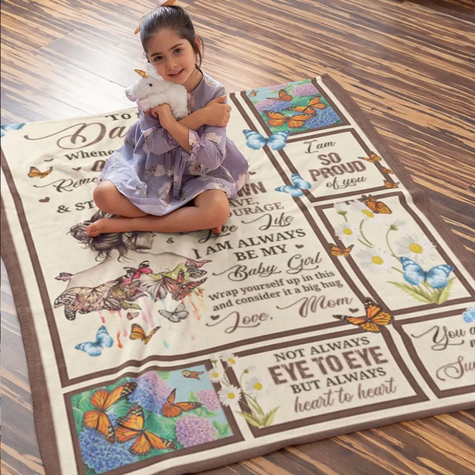 To My Daughter You Are My Sunshine - Fleece Blanket - Image 8