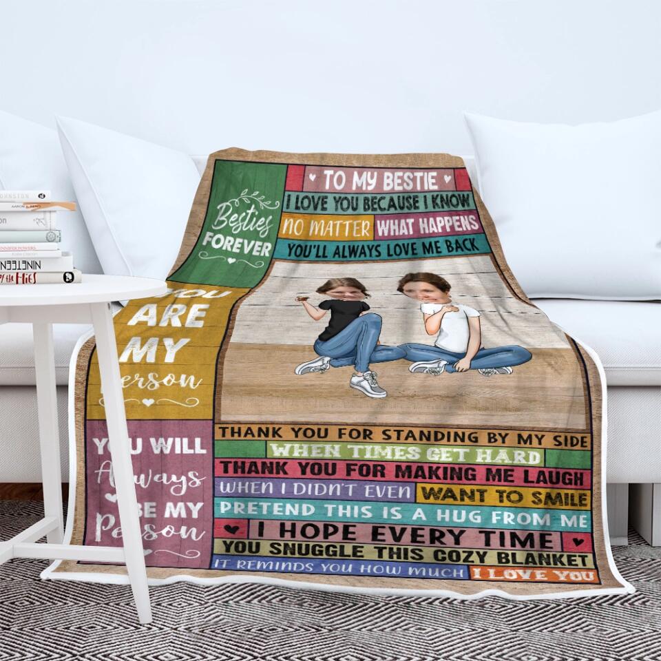 To My Friend Bestie Custom Blanket Birthday Gift For Friends - Image 5