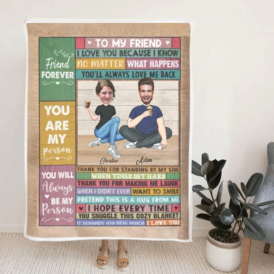 To My Friend Bestie Custom Blanket Birthday Gift For Friends - Image 6