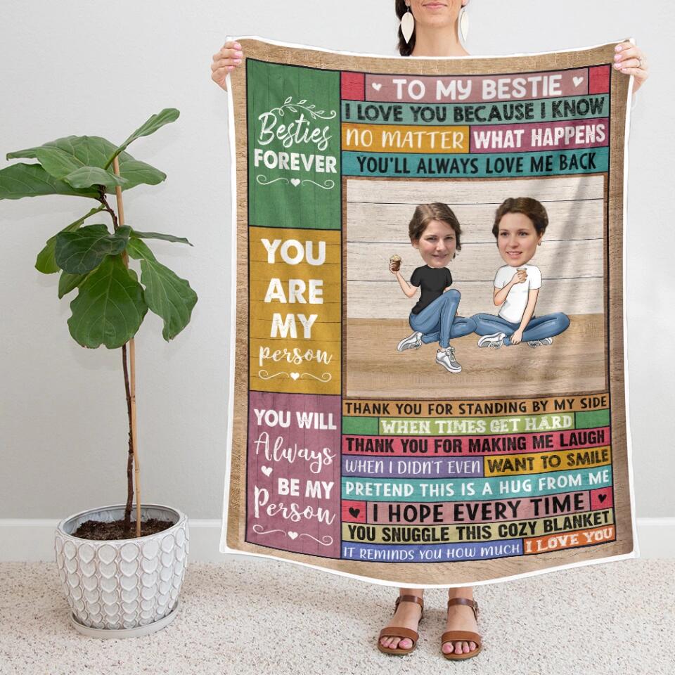 To My Friend Bestie Custom Blanket Birthday Gift For Friends - Image 7