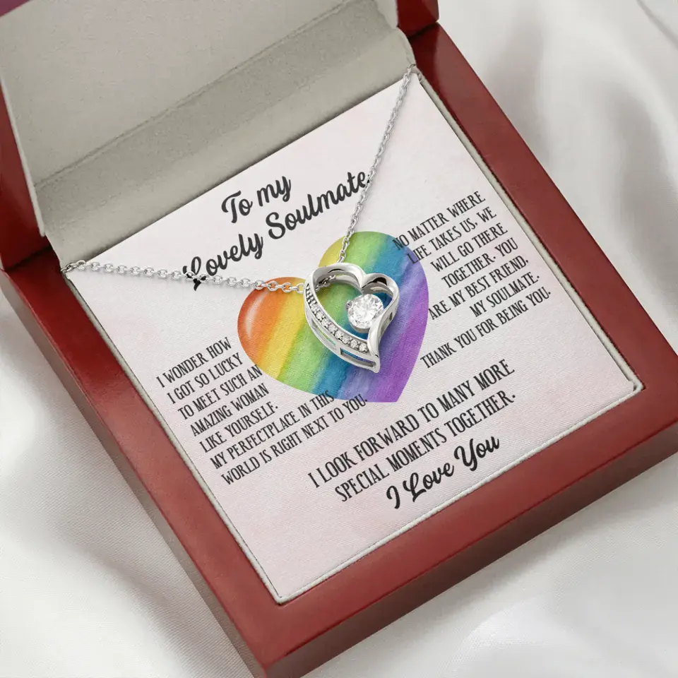 To My Lovely Soulmate I Love You Personalized Necklace - Image 28