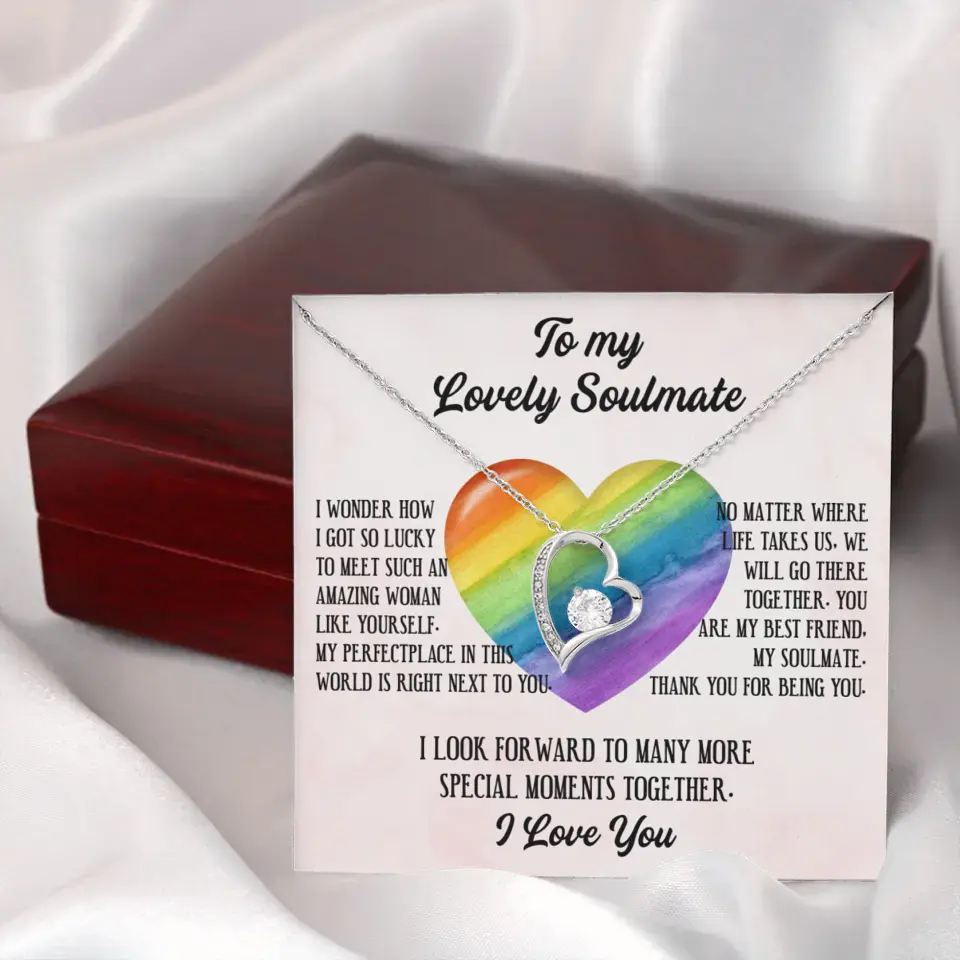 To My Lovely Soulmate I Love You Personalized Necklace - Image 29