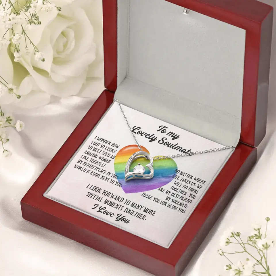 To My Lovely Soulmate I Love You Personalized Necklace - Image 31