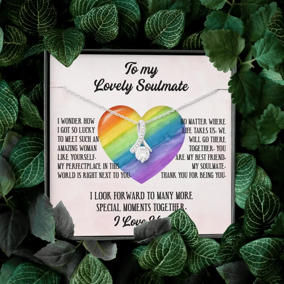 To My Lovely Soulmate I Love You Personalized Necklace - Image 35