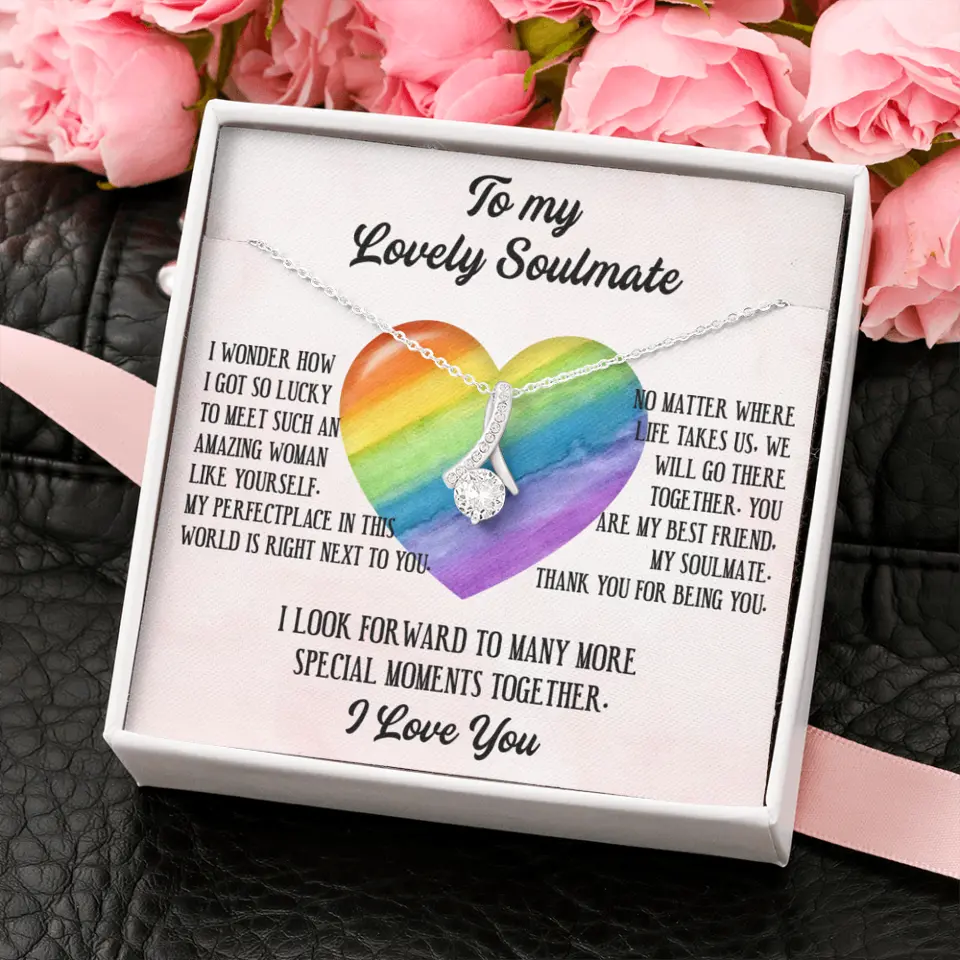 To My Lovely Soulmate I Love You Personalized Necklace - Image 37