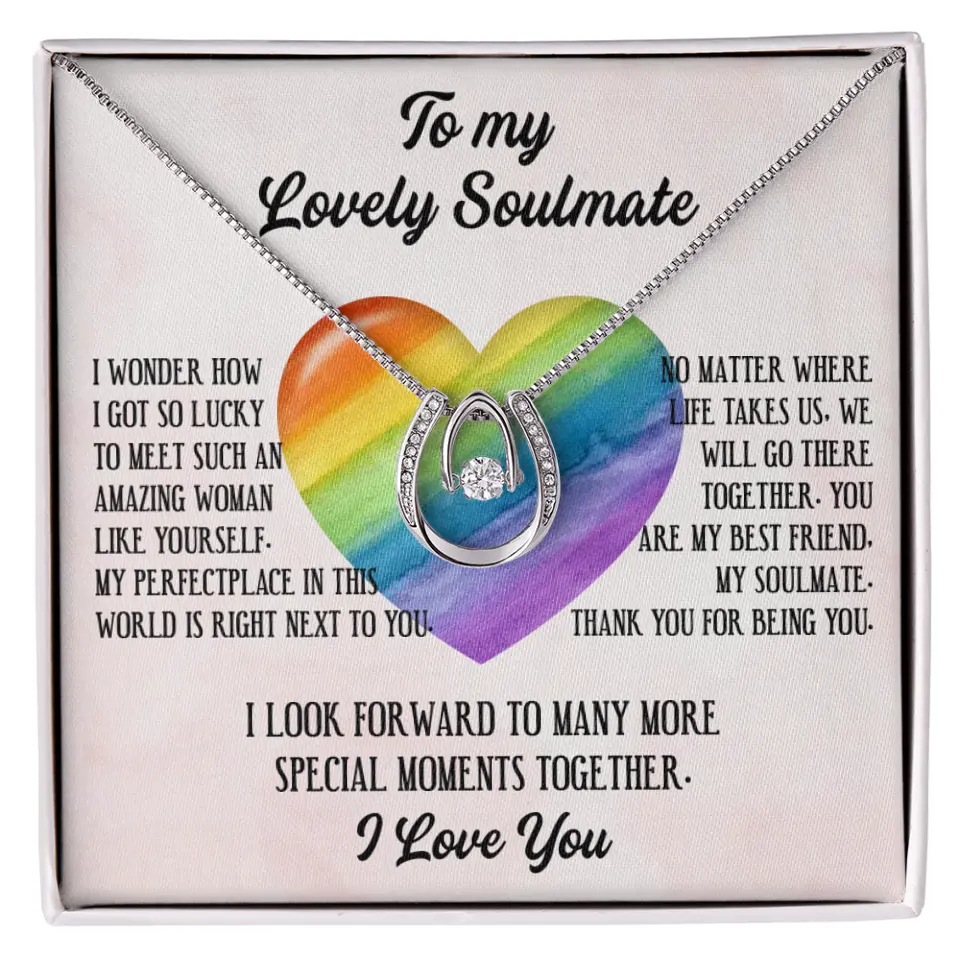 To My Lovely Soulmate I Love You Personalized Necklace - Image 48