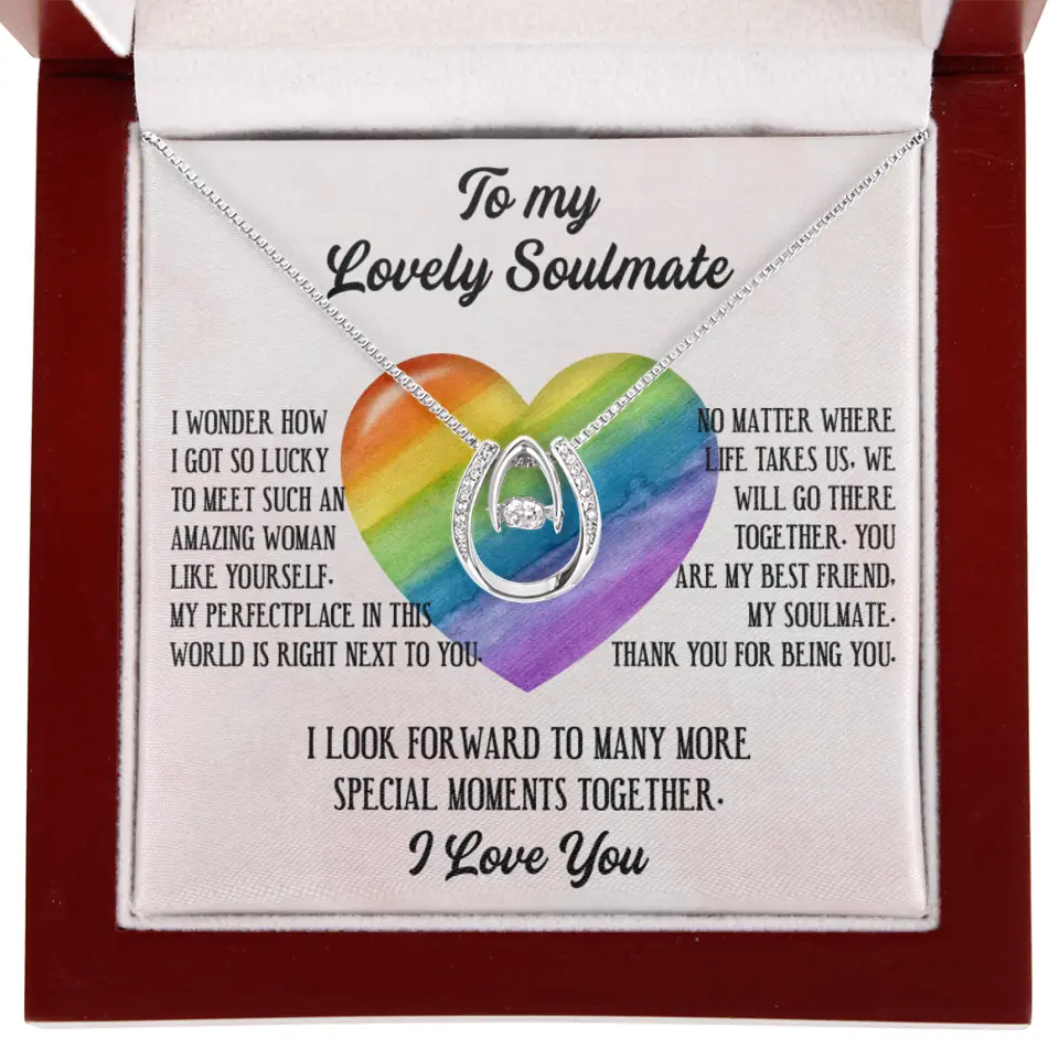 To My Lovely Soulmate I Love You Personalized Necklace - Image 62