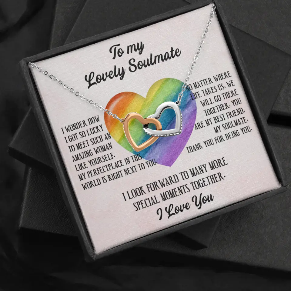 To My Lovely Soulmate I Love You Personalized Necklace - Image 63