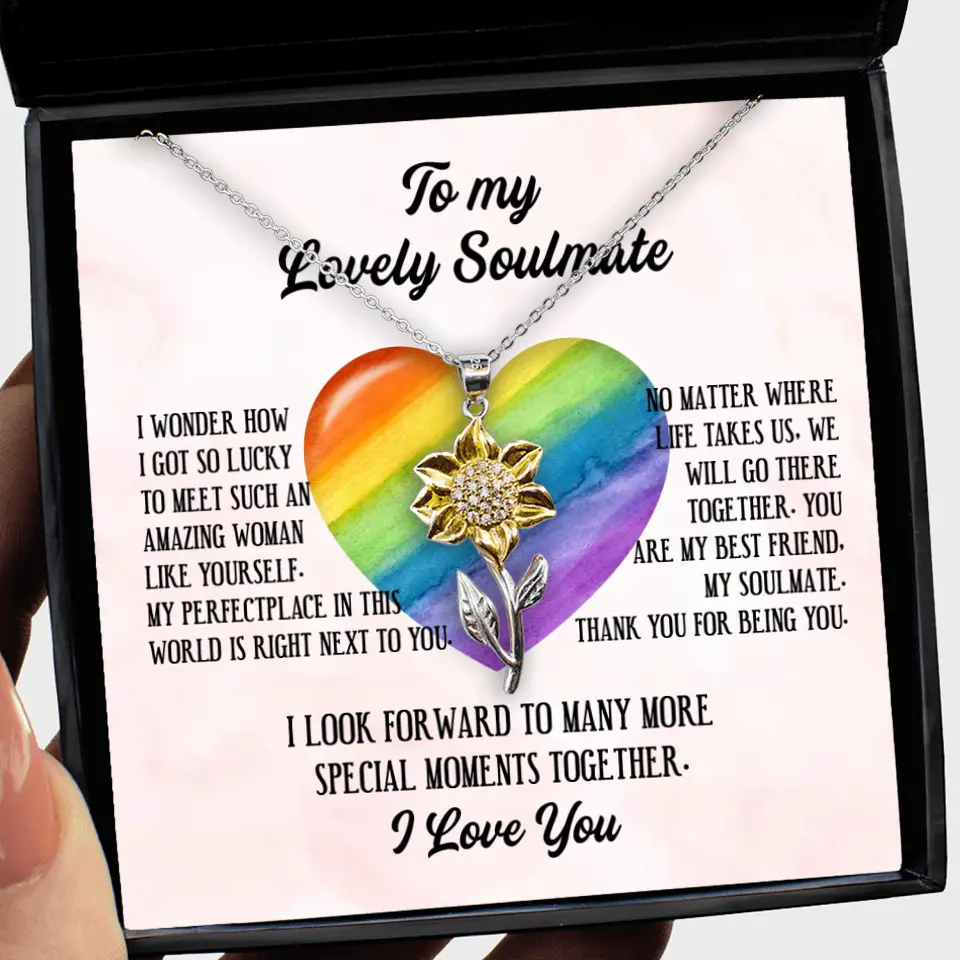 To My Lovely Soulmate I Love You Personalized Necklace - Image 71
