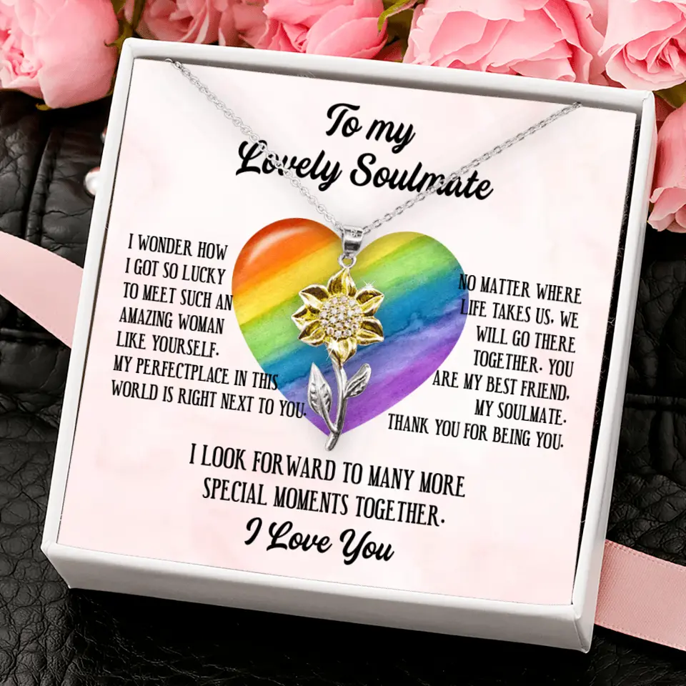 To My Lovely Soulmate I Love You Personalized Necklace - Image 73