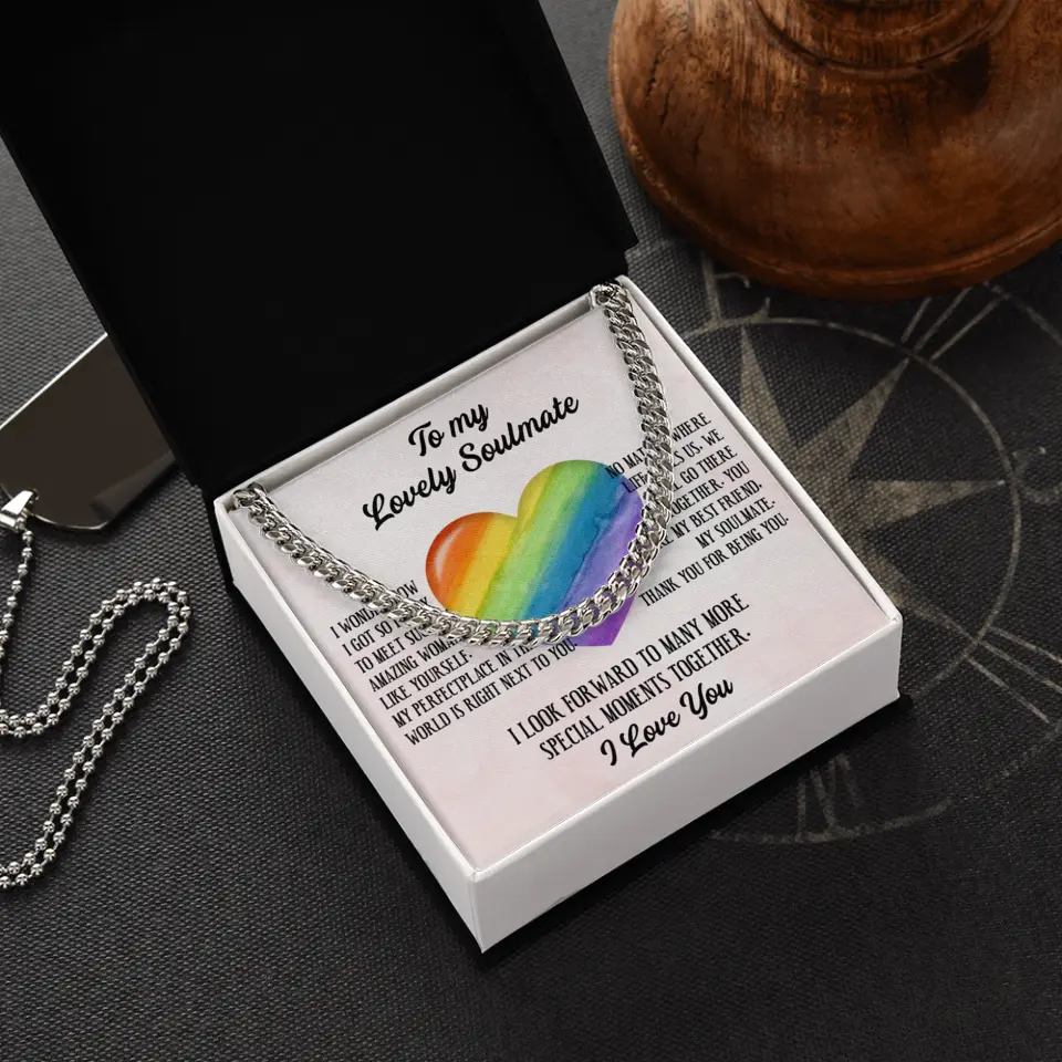 To My Lovely Soulmate I Love You Personalized Necklace - Image 79