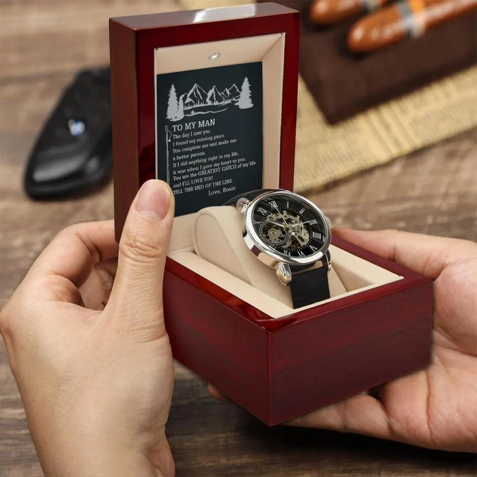 To My Man the Day I Met You From Love Personalized Watch - Image 4