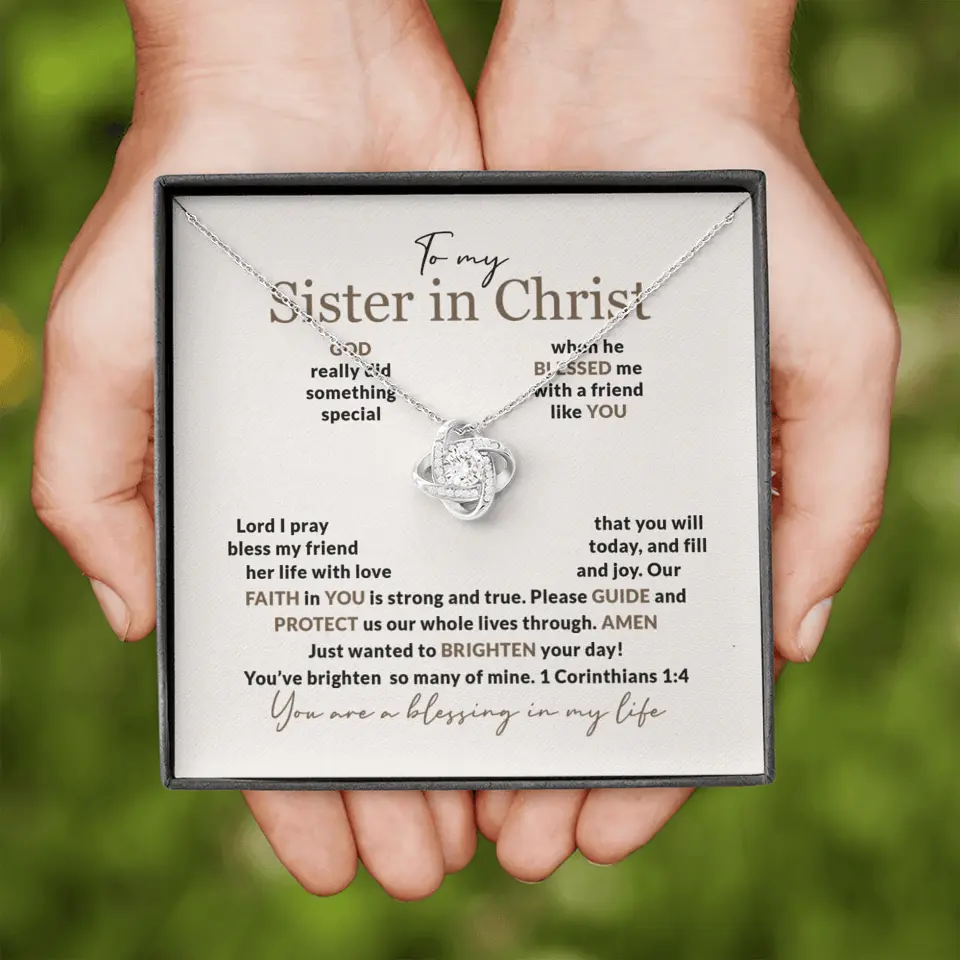 To My Sister In Christ Personalized Silver Jewellery - Image 11