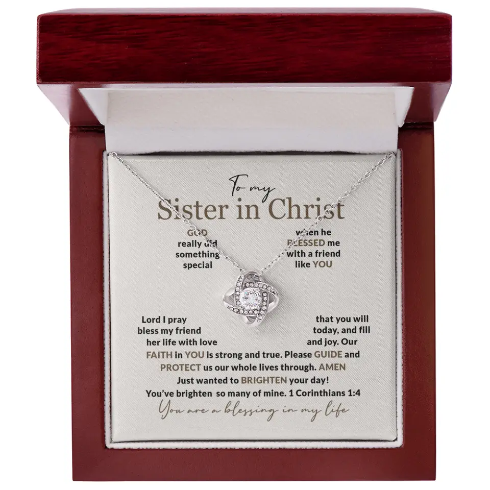 To My Sister In Christ Personalized Silver Jewellery - Image 15