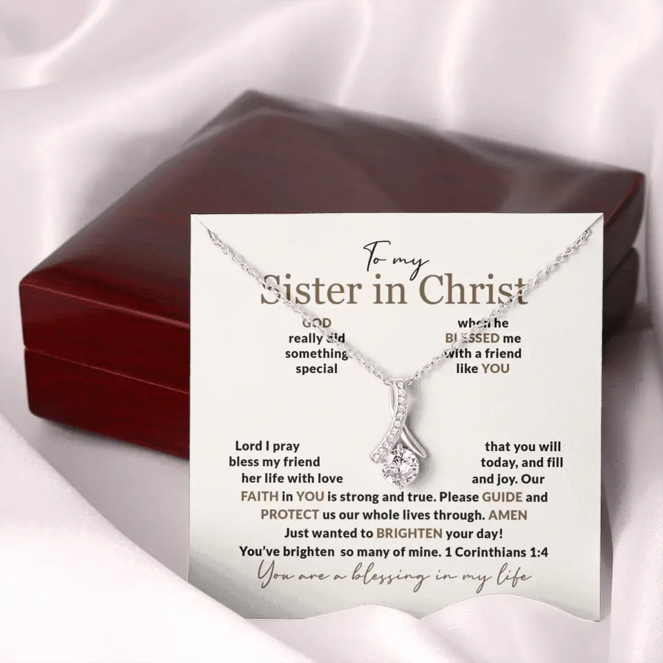 To My Sister In Christ Personalized Silver Jewellery - Image 50