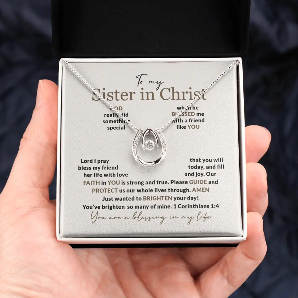 To My Sister In Christ Personalized Silver Jewellery - Image 58