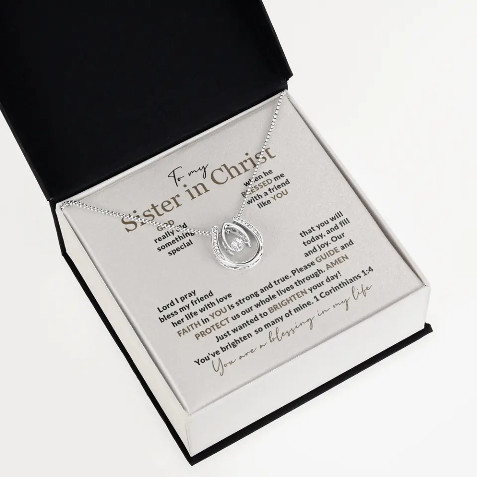 To My Sister In Christ Personalized Silver Jewellery - Image 59