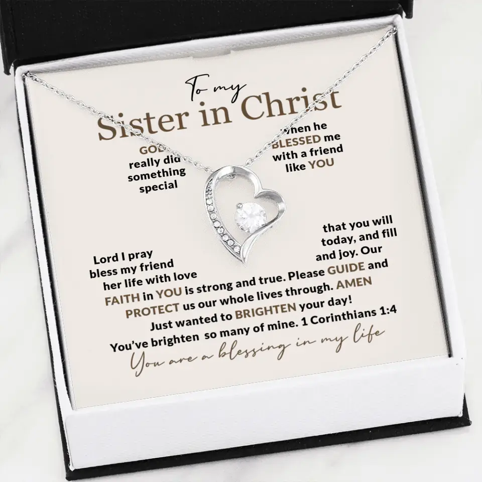 To My Sister In Christ Personalized Silver Jewellery - Image 78