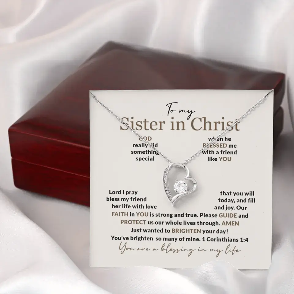 To My Sister In Christ Personalized Silver Jewellery - Image 90