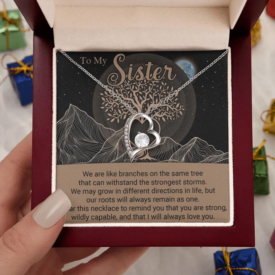 To My Sister/Sister-in-law We Are Like Branches On The Same Tree - Personalized Necklace - Gift For Her On Anniversaries - Image 20