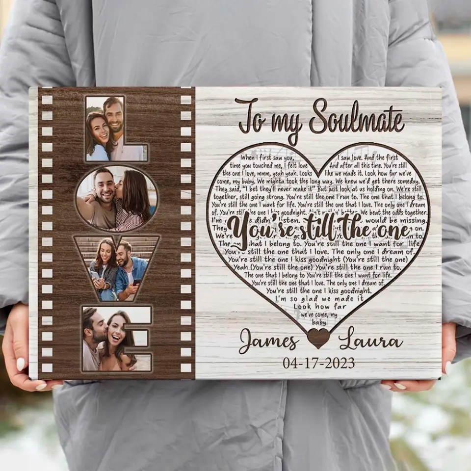 To My Soulmate You're The One - Custom Canvas Poster - Anniversary Gift For Couples - Image 4