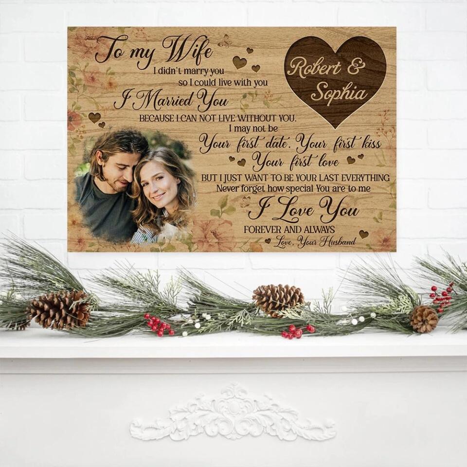 Personalized Valentine Gifts - To My Wife I Love You Forever And Always Custom Canvas Poster Anniversary Gift For Wife - Image 12