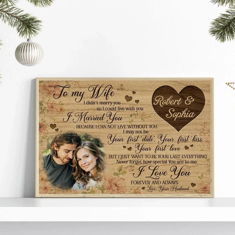 Personalized Valentine Gifts - To My Wife I Love You Forever And Always Custom Canvas Poster Anniversary Gift For Wife - Image 13