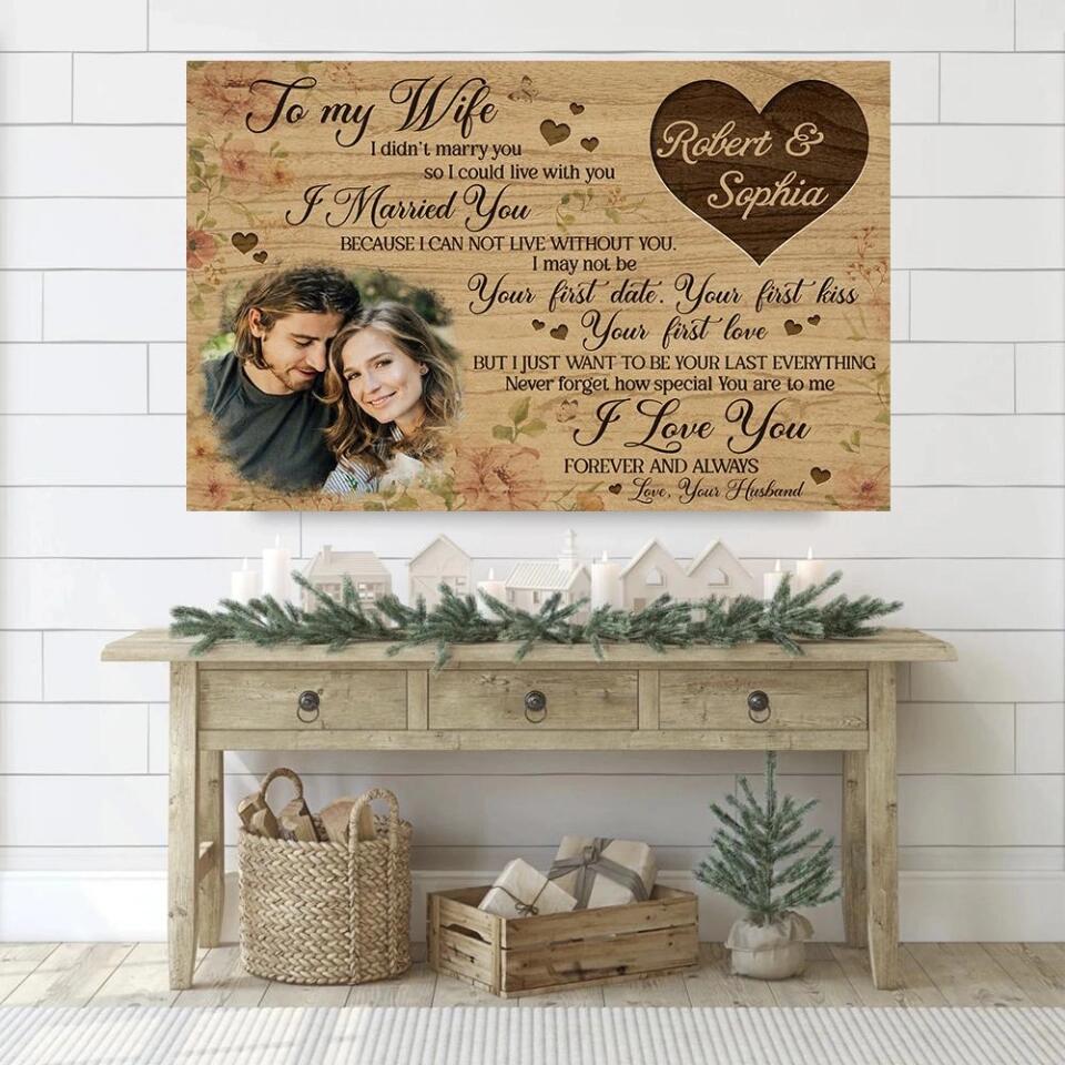 Personalized Valentine Gifts - To My Wife I Love You Forever And Always Custom Canvas Poster Anniversary Gift For Wife - Image 14