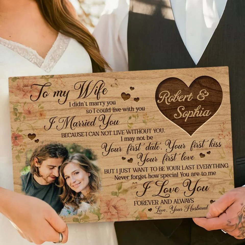 Personalized Valentine Gifts - To My Wife I Love You Forever And Always Custom Canvas Poster Anniversary Gift For Wife - Image 5