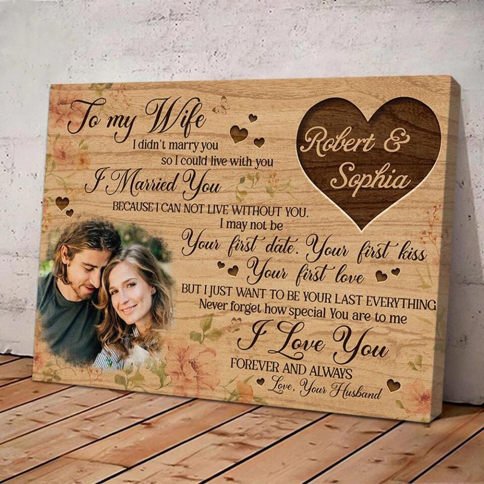 Personalized Valentine Gifts - To My Wife I Love You Forever And Always Custom Canvas Poster Anniversary Gift For Wife - Image 6