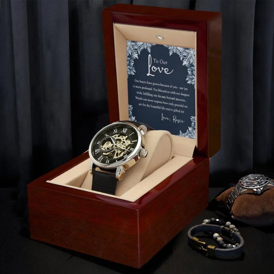 To Our Love Love Quote For Him Custom Openwork Watch Gift For Him - Image 4