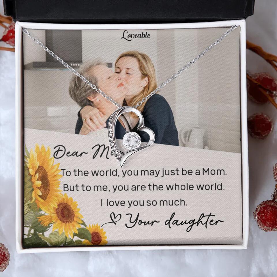 To The World You May Just Be A Mom - Personalized Necklace Jewelry - Mother's Day Gifts - Image 5