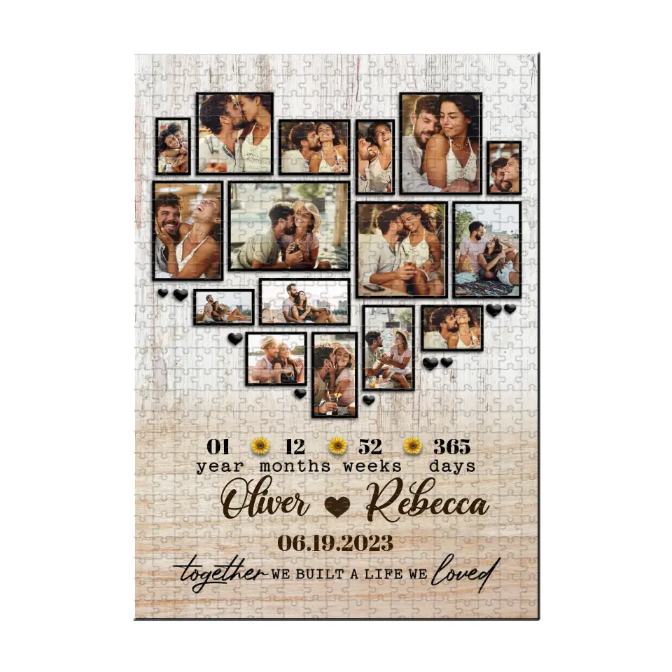 Together We Built A Life We Loved Personalized Puzzle - Image 3