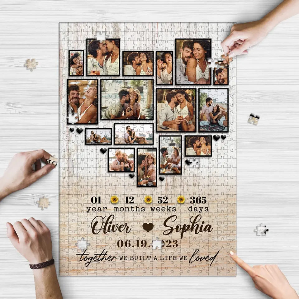 Together We Built A Life We Loved Personalized Puzzle - Image 5