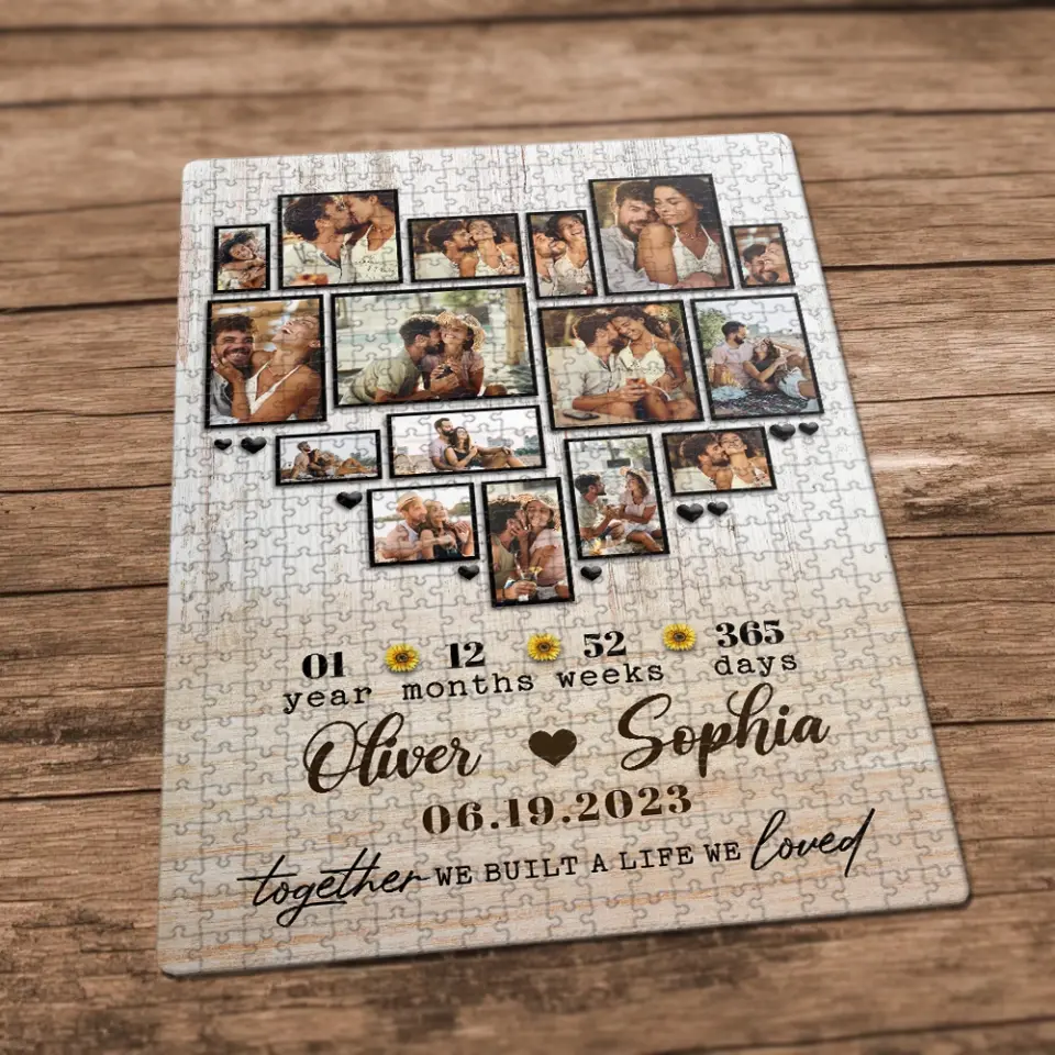 Together We Built A Life We Loved Personalized Puzzle - Image 8