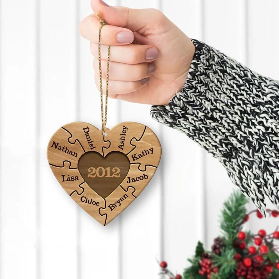 Together we make a Family - Personalized Ornament for Christmas Tree - Meaningful Gift for Christmas - Image 5