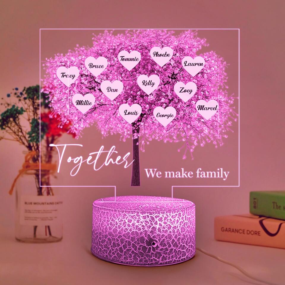 Together We Make Family Tree Custom 3D Light Gift For Family - Image 7