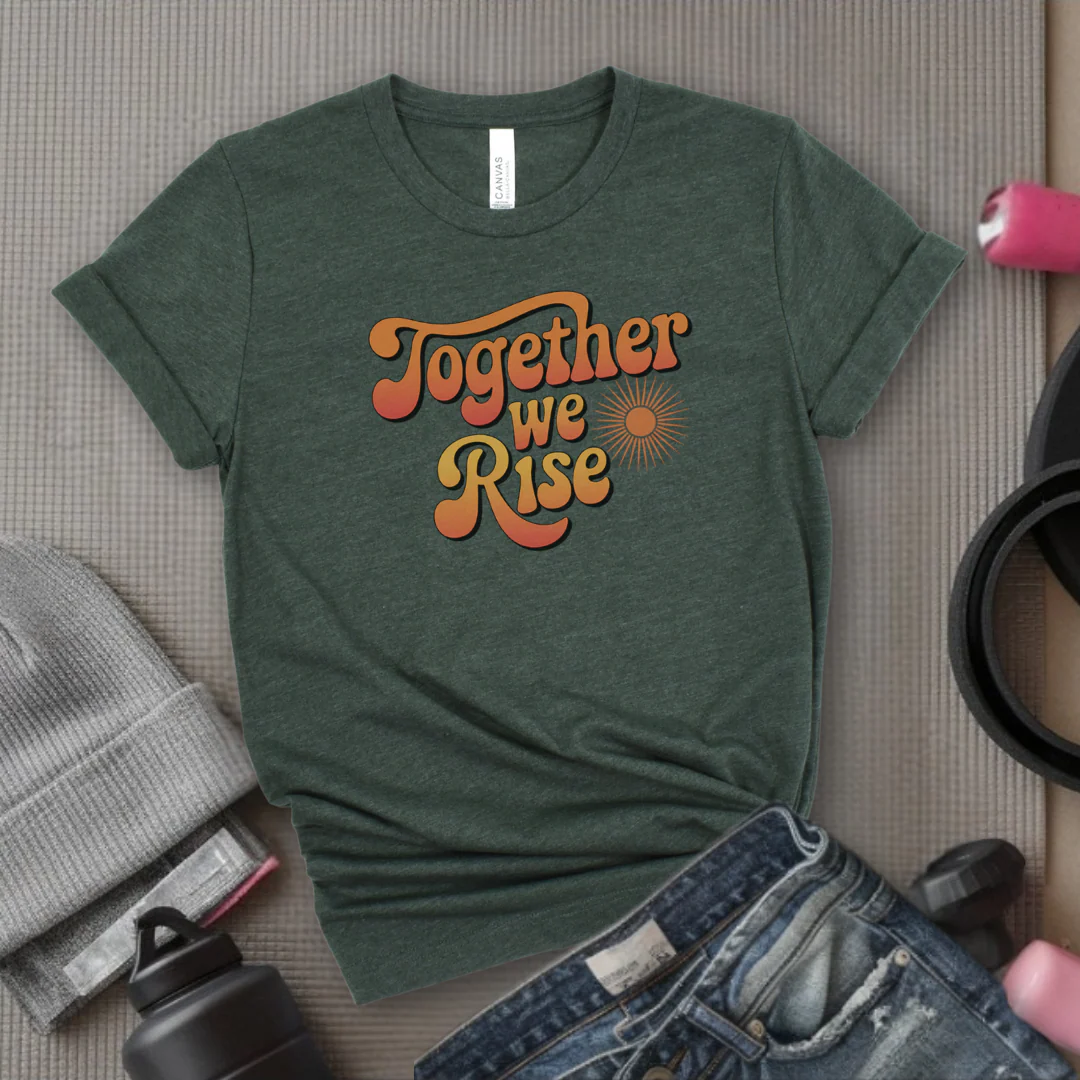 Together We Rise - Women Empowerment Tshirt - Gift for Strong Women, Feminists - Bella Canvas 3001 - Image 4