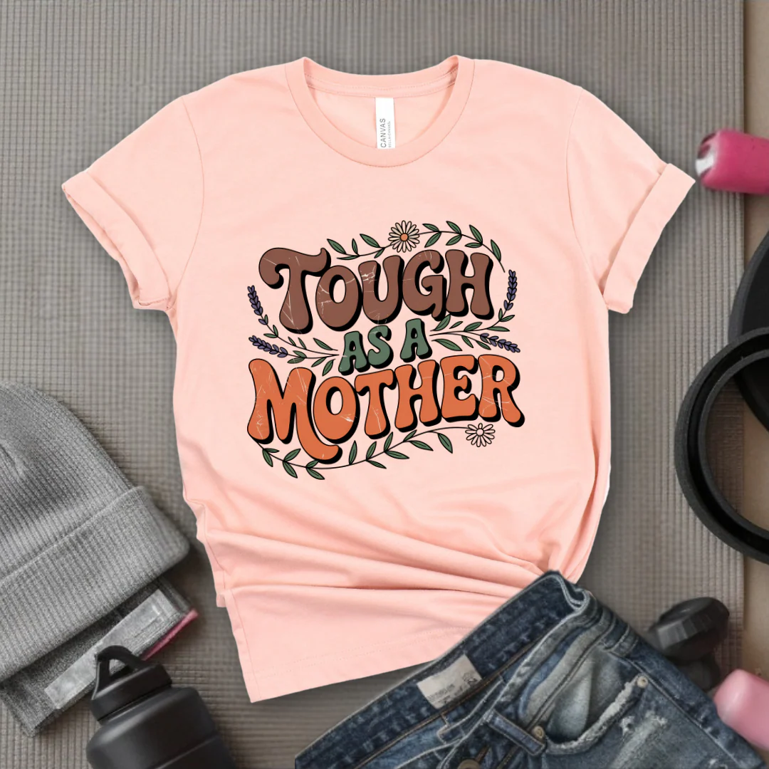 Tough As A Mother Tshirt - Mother's Day Gifts - Women Empower Feminist Tee - Bella Canvas 3001 - Image 6