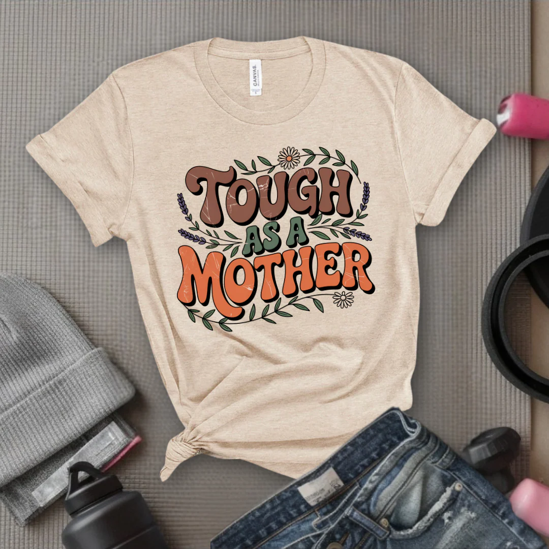 Tough As A Mother Tshirt - Mother's Day Gifts - Women Empower Feminist Tee - Bella Canvas 3001 - Image 7