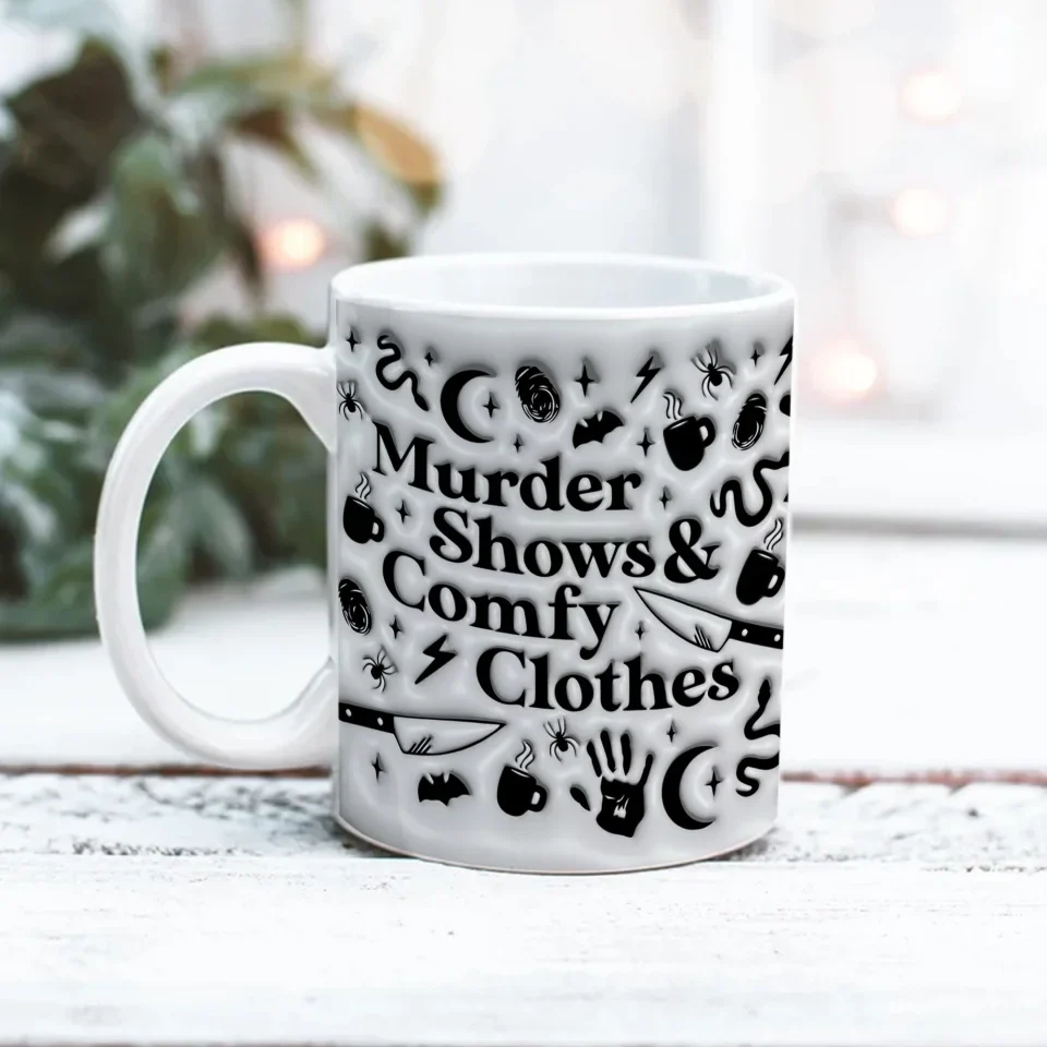 True Crime Gift - 3D Full Print Mug - Ceramic Mugs - Gift for True Crime Fan - Halloween Gifts - Image 5