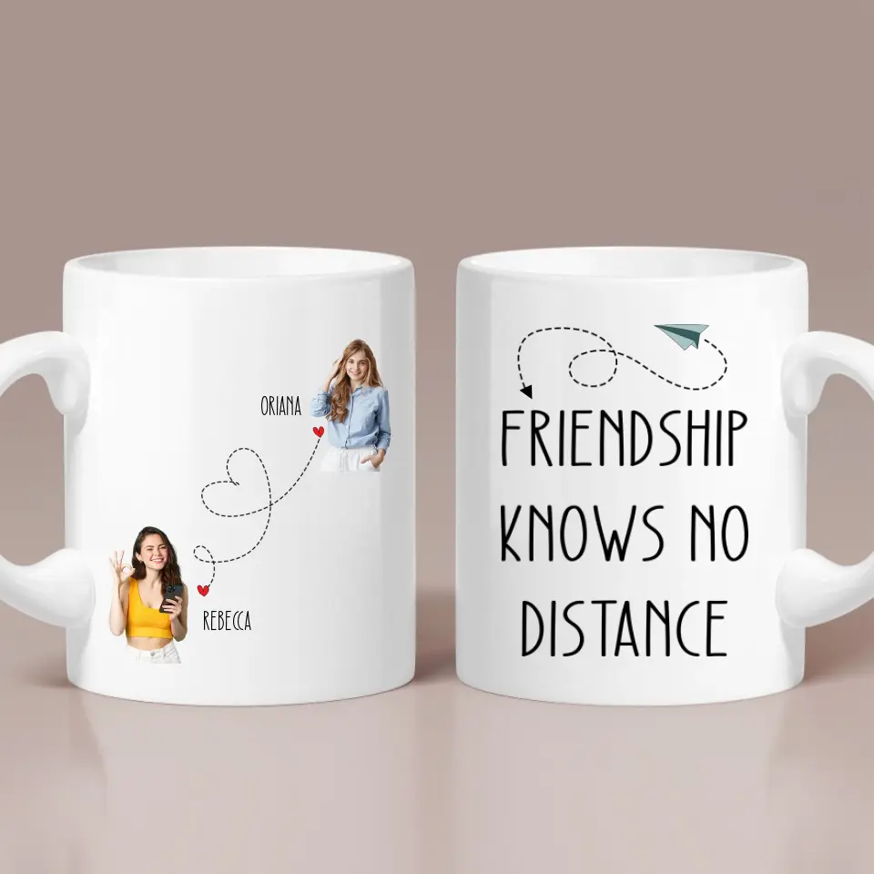 True Friendship Knows No Distance - White Mug - Image 2