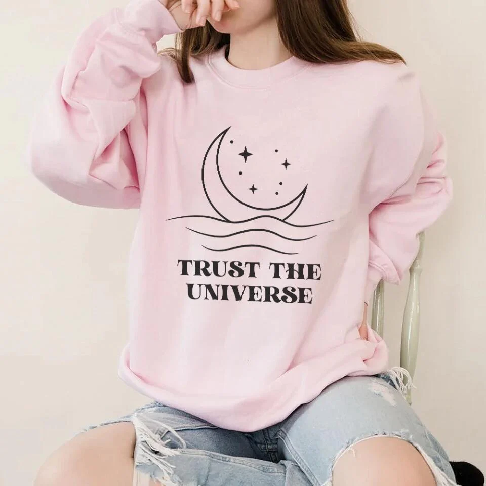 Trust The Universe - Spiritual Empath Quotes - Crewneck Sweatshirt - Gift For Women, Wife, Her - Image 5