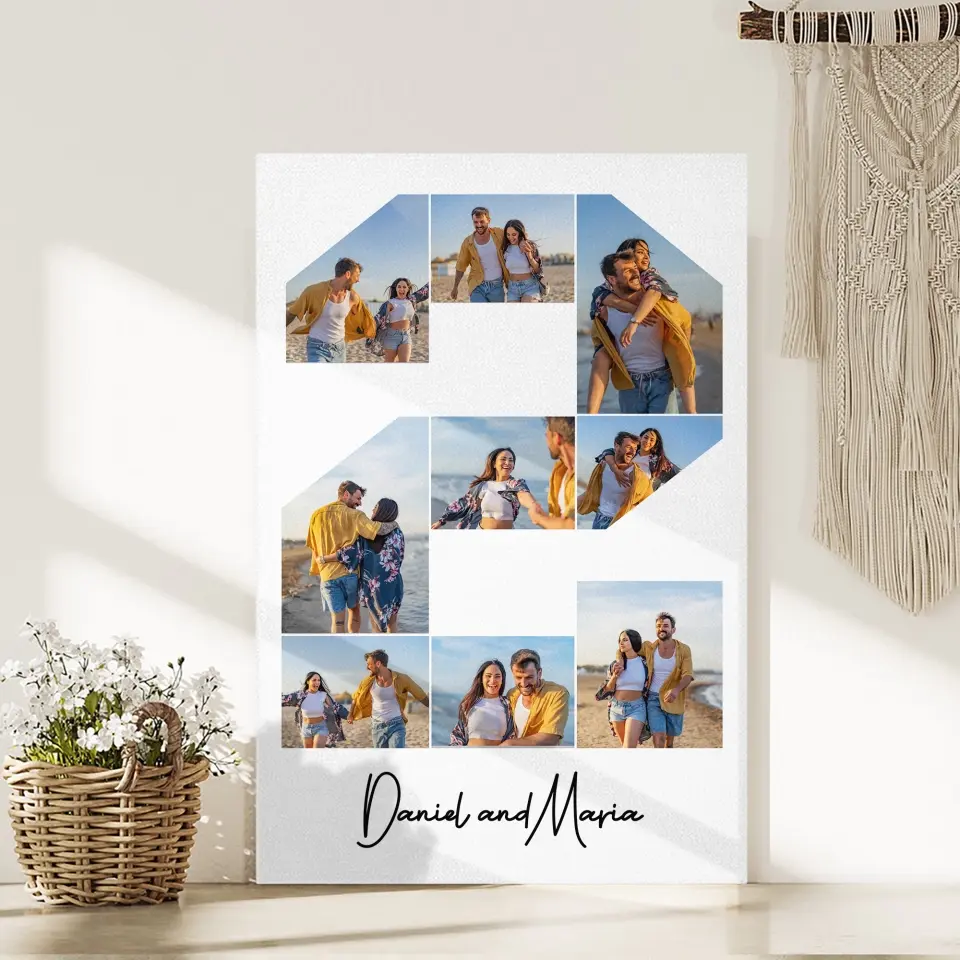 Two Years Anniversary Personalized Canvas And Poster - Image 13