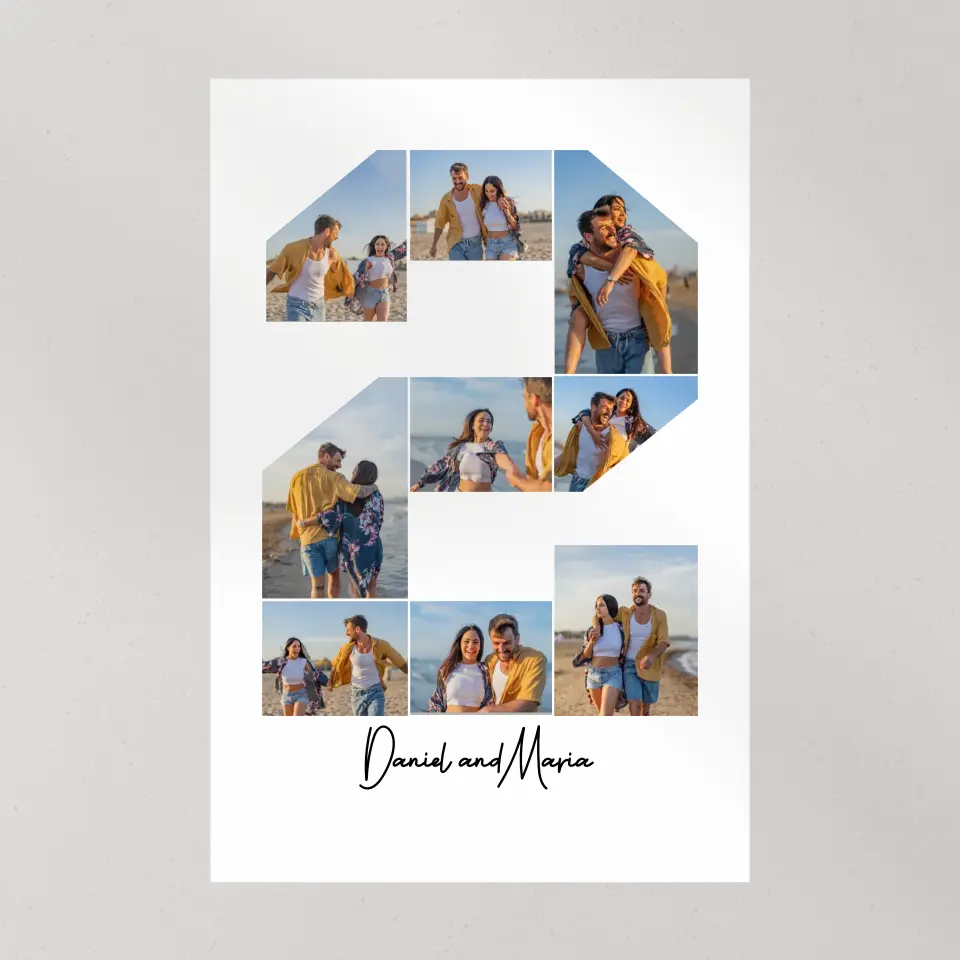 Two Years Anniversary Personalized Canvas And Poster - Image 8