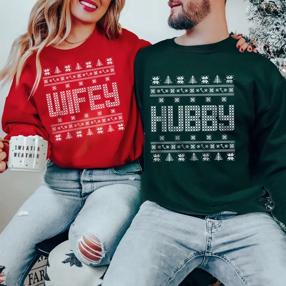 Ugly Sweater With Personalized Name, Christmas Ugly Sweater, Standard Sweatshirt, Christmas Gift |
 311IHPBNTS1157 - Image 3