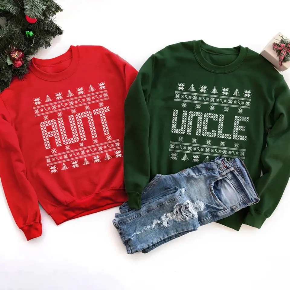 Ugly Sweater With Personalized Name, Christmas Ugly Sweater, Standard Sweatshirt, Christmas Gift |
 311IHPBNTS1157 - Image 4