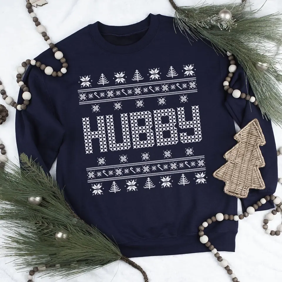 Ugly Sweater With Personalized Name, Christmas Ugly Sweater, Standard Sweatshirt, Christmas Gift |
 311IHPBNTS1157 - Image 7