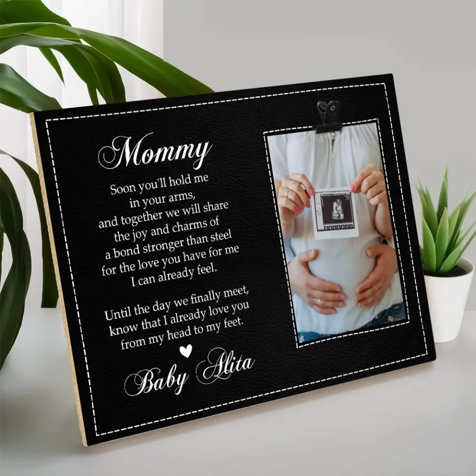 Until The Day We Finally Meet - Personalized Photo Clip Frame - Gift For Pregnant Mom - Image 5