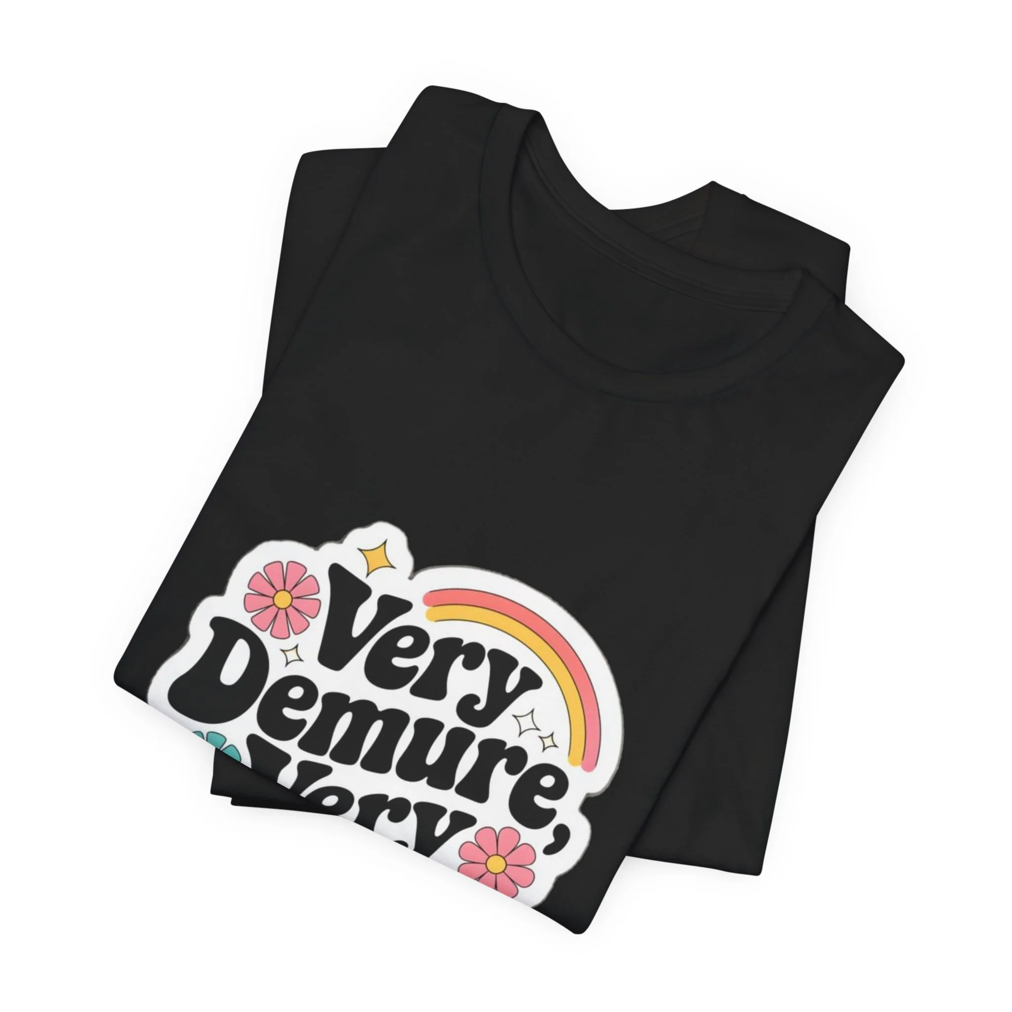 Very Demure Very Mindful - Women Groovy Style T-shirt - Funny Saying - Unisex Jersey Short Sleeve Shirt - Bella Canvas 3001 - Image 12